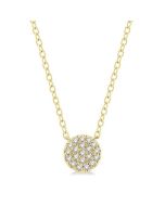 Cyra Tansy Disc Petite Diamond Fashion Pendant