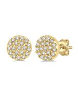 Disc Petite Diamond Fashion Earrings