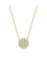 Dahlia Meadow Disc Petite Diamond Fashion Pendant