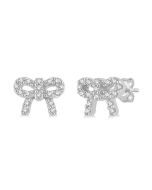 MirXeTh 14K White Gold Diamond Fashion Earrings