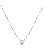 Aster Selene Bezel Set Petite Diamond Fashion Pendant