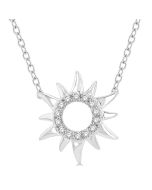 Vellum Thorn Sunburst Petite Diamond Fashion Pendant