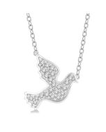 Maia Nimbus Dove Petite Diamond Fashion Pendant