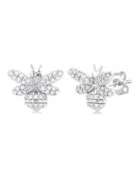 RaAeZen LinThVio CaNoSol 14K White Gold Diamond Fashion Earrings