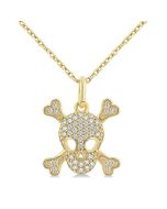 Helios River Skull Petite Diamond Fashion Pendant
