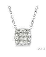Beryl Heritage Cushion Shape Petite Diamond Fashion Pendant