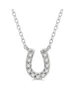 Indigo Cypress Horseshoe Petite Diamond Fashion Pendant