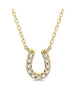 Harbor Serenade Horseshoe Petite Diamond Fashion Pendant