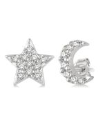 LuxIsAe 14K White Gold Diamond Fashion Earrings
