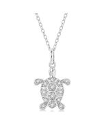 Horizon Juniper Turtle Petite Diamond Fashion Pendant