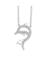 Riviera Iolanthe Dolphin Petite Diamond Fashion Pendant