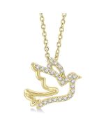 Jubilee Dahlia Dove Petite Diamond Fashion Pendant