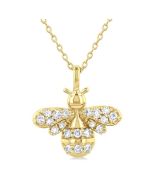 Deneuve Nimbus Bumble Bee Petite Diamond Fashion Pendant
