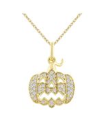 Wren Tamarind Pumpkin Petite Diamond Fashion Pendant