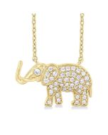 Evergreen Aurora Elephant Petite Diamond Fashion Pendant