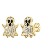 DorZenAr OraIsLin 14K White Gold Diamond Fashion Earrings