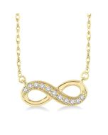 Ulyssa Horizon Infinity Petite Diamond Fashion Pendant