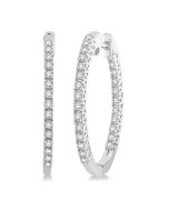 Seraphic Perseus 14K White Gold Diamond Earrings