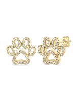 OnAr ArCa 14K White Gold Diamond Fashion Earrings