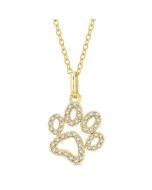 Juniper Maia Dog Paw Petite Diamond Fashion Pendant