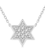 Mallow Vellum Star Of David Petite Diamond Fashion Pendant
