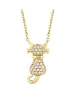 Eclipse Wynn Cat Petite Diamond Fashion Pendant