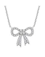 Tansy Waverly Bow Petite Diamond Fashion Pendant