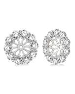 ArLin 14K White Gold Diamond Statement Earrings