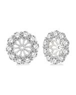 LoLin MirOraCa 14K White Gold Diamond Statement Earrings