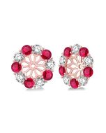 OnArVel IsCel 14K White Gold Diamond Statement Earrings