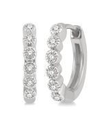 PhoCelDor 14K White Gold Diamond Fashion Earrings