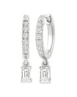 ArLinLo OnAeDor 14K White Gold Diamond Fashion Earrings