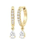 VerSolVer IsXeLin 14K White Gold Diamond Fashion Earrings