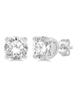 AeLo 14K White Gold Diamond Earrings