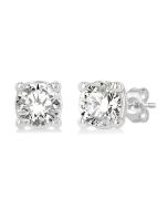 Round Shape Diamond Stud Earrings