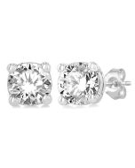 LinDor 14K White Gold Diamond Earrings
