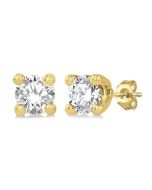 ArSolEl 14K White Gold Diamond Earrings