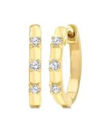 ElVelAe 14K White Gold Diamond Fashion Earrings