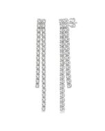 ZenDorSol OraTh 14K White Gold Diamond Earrings