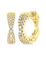 PhoRa OraCelCa 14K White Gold Diamond Fashion Earrings