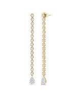 SolLinIon ThLin 14K White Gold Diamond Fashion Earrings