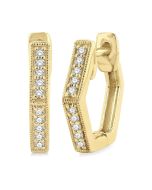 IonLoIs 14K White Gold Diamond Fashion Earrings