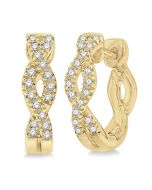 RaRa LuxXeXe 14K White Gold Diamond Fashion Earrings