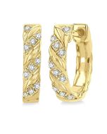 NoAe VerVioAr VerPhoLin 14K White Gold Diamond Earrings