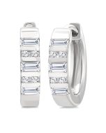 MirElPho 14K White Gold Diamond Fashion Earrings