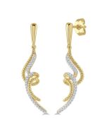 RaLinAe 14K White Gold Diamond Fashion Earrings