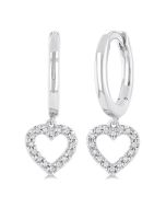 AeMirLo VioIonXe 14K White Gold Diamond Fashion Earrings