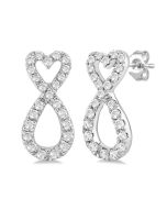 LysArRa LuxXeDor 14K White Gold Diamond Fashion Earrings