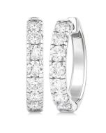 LinCaMir 14K White Gold Diamond Earrings