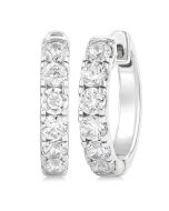 VelLoIs 14K White Gold Diamond Earrings